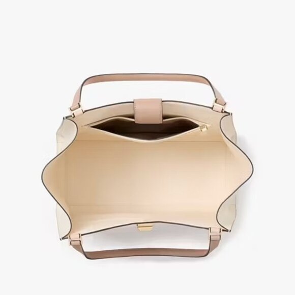 Kate Spade NEW Phoebe  toasted hazelnut large tote $459 - Picture 3 of 11